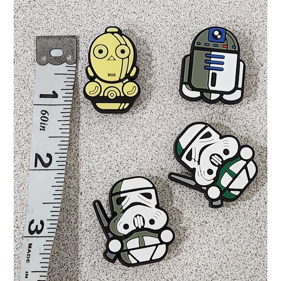Shoe Charms for Crocs 4 Pc Disney Star Wars NWOTS Mixed Lot - Picture 1 of 1